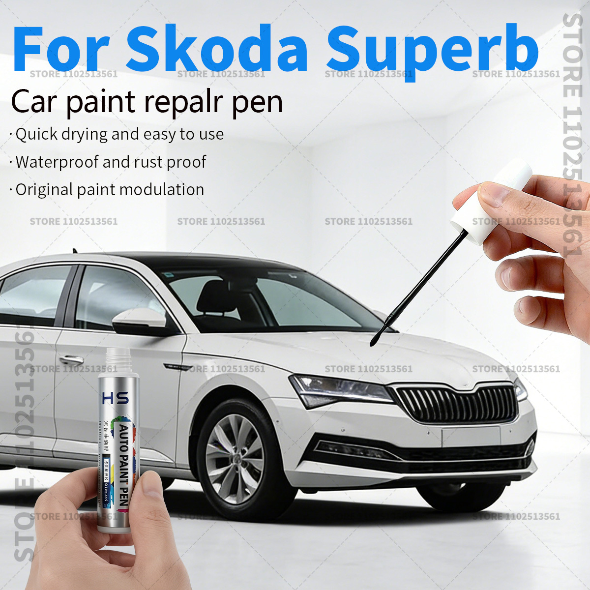 Paint Model Kit - قلم إصلاح طلاء السيارات لسكودا سوبيرب،